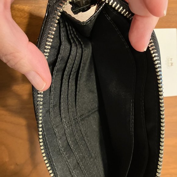 Coach Black Patent Leather Wristlet - Picture 5 of 6